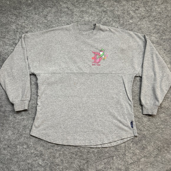 Disneyland Spirit Jersey Small Gray Woodland Creatures Oversized Shirt Adult - Picture 2 of 12